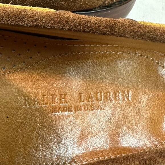 VERY GOOD Rancourt & Co. x Polo Ralph Lauren Snuff Suede Moccasin Loafer USA 11 - Picture 9 of 14